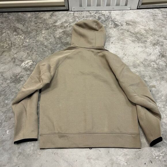 Nike Tech Fleece Full Zip Jacket Khaki Black FB7921 247 Men Size L Retail $145 - Picture 3 of 7